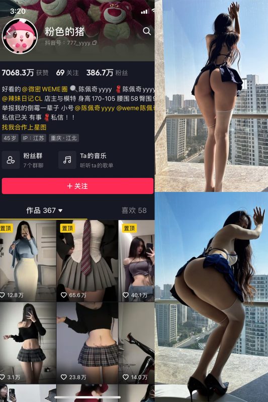 抖音 粉色的猪 微密圈  NO.003期 【35P】-微密空间-全网最全抖音网红铁粉空间觅圈