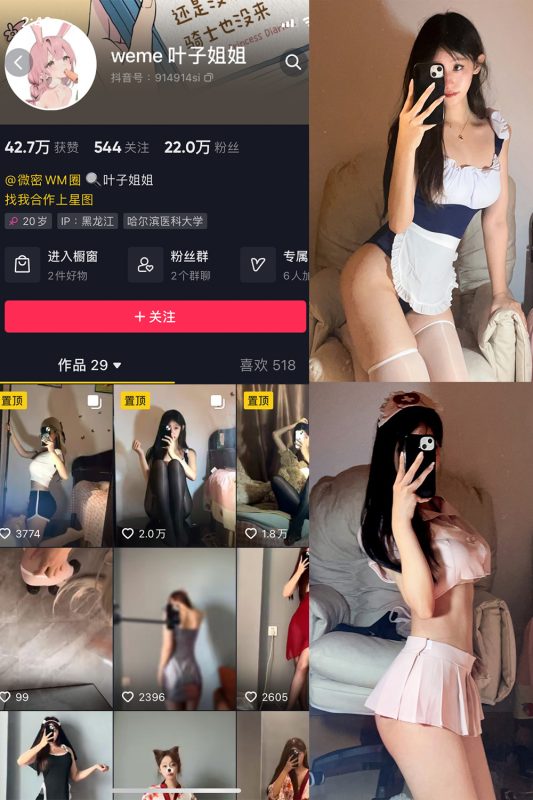 抖音 叶子姐姐 微密圈  NO.001期 【41P】-微密空间-全网最全抖音网红铁粉空间觅圈