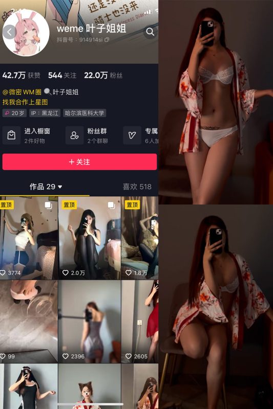 抖音 叶子姐姐 微密圈  NO.011期 【7V】-微密空间-全网最全抖音网红铁粉空间觅圈