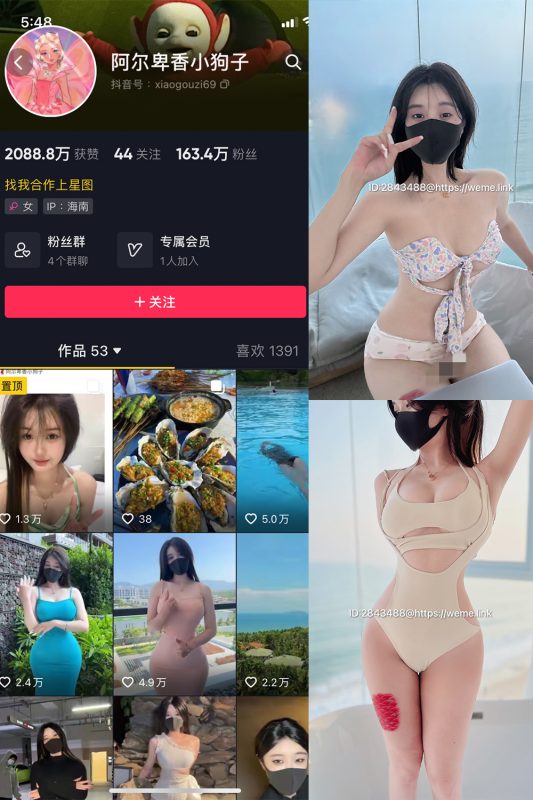 抖音 阿尔卑香小狗子 微密圈  NO.003期 【39P3V】最新至：2023.5.31-微密空间-全网最全抖音网红铁粉空间觅圈