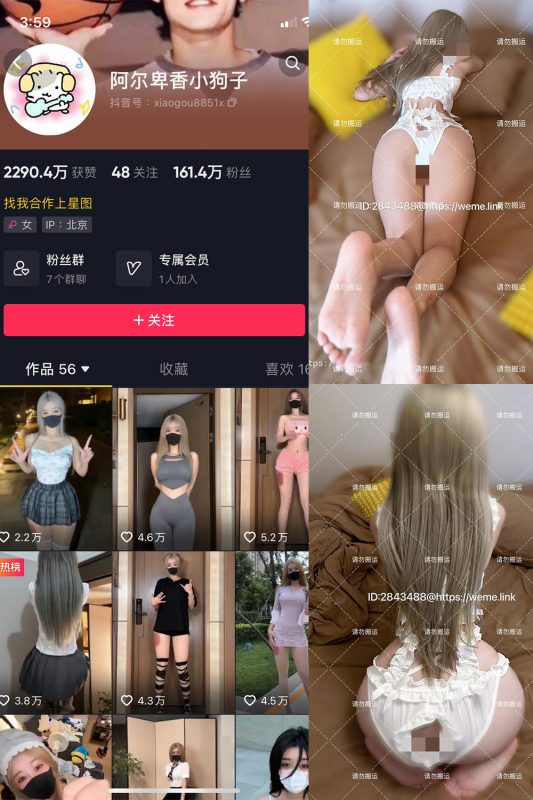 抖音 阿尔卑香小狗子 微密圈  NO.018期 【16P1V】最新至：2023.8.14-微密空间-全网最全抖音网红铁粉空间觅圈