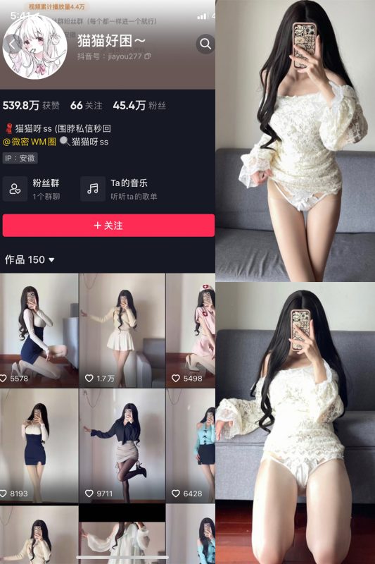 抖音 猫猫好困 微密圈 NO.001-029期  最新至：2023.10.7-微密空间-全网最全抖音网红铁粉空间觅圈