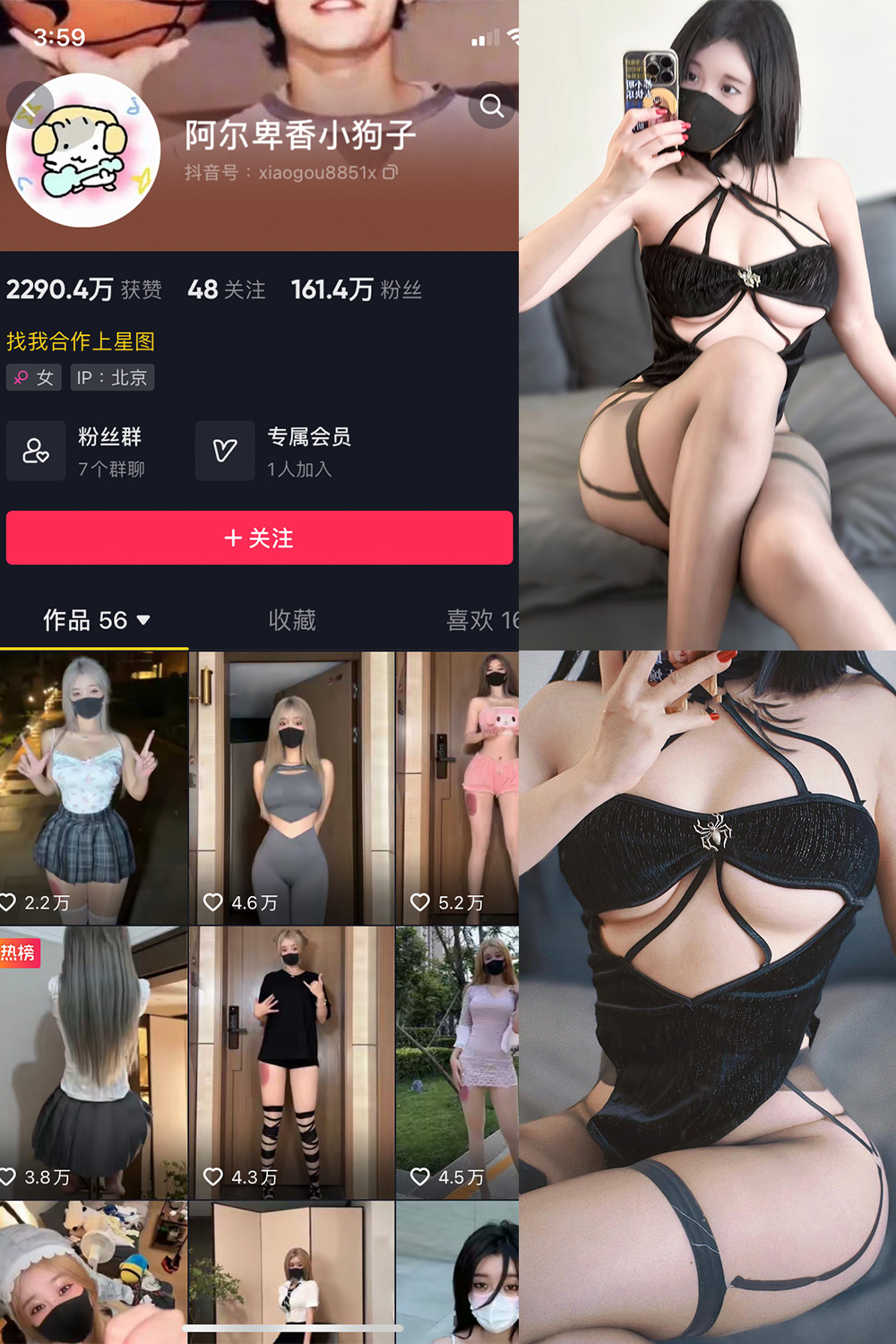 抖音 阿尔卑香小狗子 微密圈  NO.046期 【14P1V】最新至：2024.6.9-微密空间-全网最全抖音网红铁粉空间写真