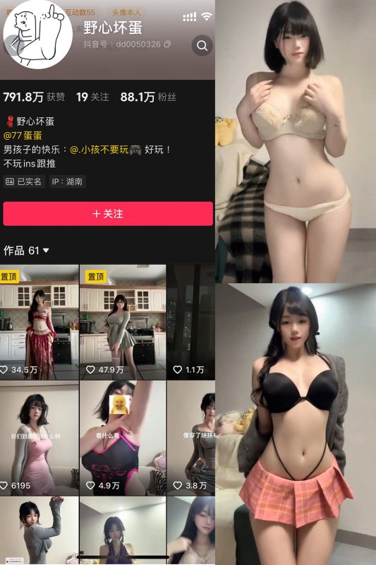 抖音 野心坏蛋 微密圈  NO.003期 【23P12V】-微密空间-全网最全抖音网红铁粉空间觅圈