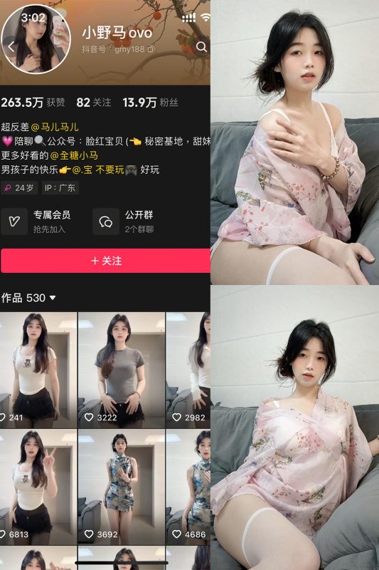 抖音 小野马ovo 微密圈 NO.001期 【20P13V】-微密空间-全网最全抖音网红铁粉空间觅圈